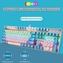 K660 real mechanical Keyboard USB cable game luminous RGB computer green axis mechanical keyboard