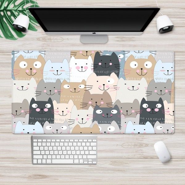Nordic ins super large 3D mouse pad cute cat wrist pad customized advertising gift mouse pad Game Internet bar