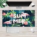 Ins Nordic wind pad mouse pad thickened large lock edge anti slip advertising pad wrapped desk pad white embryo customization