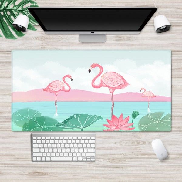 Inside Nordic wind mouse pad large lock edge cartoon game mouse pad can be customized computer desk mat