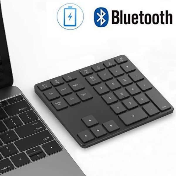 Digital keyboard 35 keys aluminum alloy Rechargeable Wireless Bluetooth keyboard ultra thin external universal digital keyboard