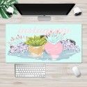 Nordic ins large locking cartoon game mouse pad can be customized computer office thickened non slip table pad