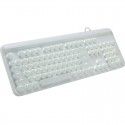 104 key mechanical keyboard crystal punk keycap backlight green axis office game keyboard