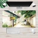 Ins Nordic wind pad mouse pad thickened large lock edge anti slip advertising pad wrapped desk pad white embryo customization