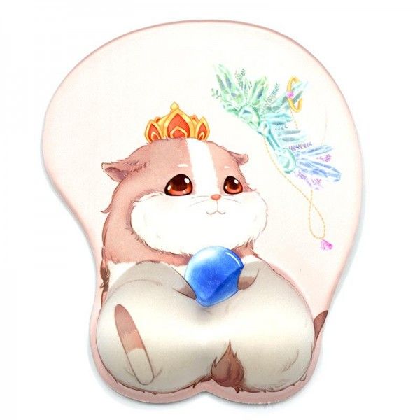 Cartoon beauty sexy chest mouse pad creative cartoon 3D silicone wrist mouse pad to map customization