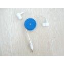 Processing custom telescopic earphone, circular telescopic earphone earplug (can pull one side and double sides)