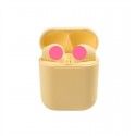 Bluetooth headset metal oil colorful wireless mini sports cross border i12tws