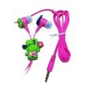Shenzhen earphone manufacturers produce small earphone cartoon PVC silicone earphone