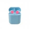 Bluetooth headset metal oil colorful wireless mini sports cross border i12tws