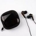 Ed-1021 new small fragrance earphone solid color with storage box wired 3.5 music earplug universal earphone
