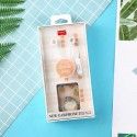 New kn-6111 multicolor fruit series earphone free mobile phone bracket wired sports voice earphone wholesale