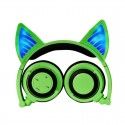 E-commerce hot spot wholesale customized cat ear luminous foldable wireless Bluetooth headset