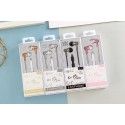 Popular cartoon earphone in ear mobile phone earphone 3.5 wire control cartoon earplug subwoofer wired music earphone
