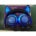 Micro supply commodity cat ear light charging Wireless Bluetooth headset folding mobile phone computer headset