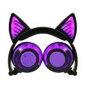 Micro supply commodity cat ear light charging Wireless Bluetooth headset folding mobile phone computer headset