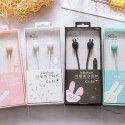 New kiki-237 cute cartoon rabbit modeling creative music headset student 3.5mm universal headset