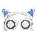 Hot selling cartoon cat ear luminous earphone