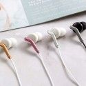 Popular cartoon earphone in ear mobile phone earphone 3.5 wire control cartoon earplug subwoofer wired music earphone