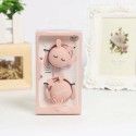 Kn313 cartoon rabbit expression ear hanging earphone student sports music color wire control earphone wholesale