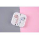 New a-006 two color earphone 3.5 high bass music mobile phone voice earplug in ear wired earphone