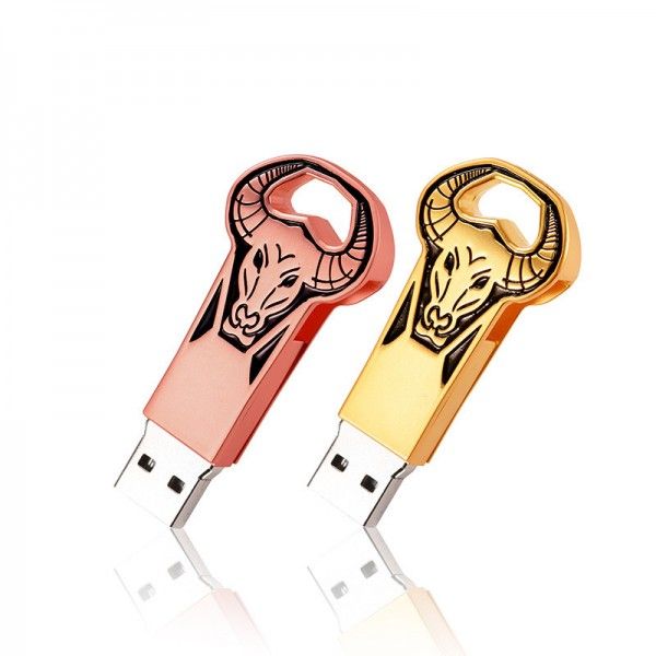 U-disk manufacturers metal Tauren U-disk custom Zodiac U-disk free custom logo