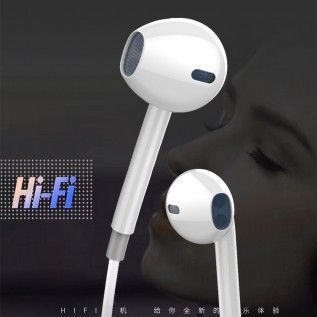 EP-03 student subwoofer high definition slant earphone exquisite box packing with microphone voice earphone