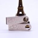 Mini Metal U-disk custom Keychain metal U-disk logo laser engraving U-disk
