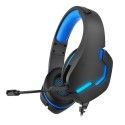 Headwear game earphone electronic competition by wire RGB seven color luminous 3.5 cable computer mobile phone subwoofer earphone