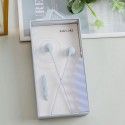New kiki283 headset wired 3.5 girl heart pure color in ear music game headset wholesale