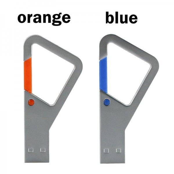 Manufacturer spot stainless steel metal triangle key U disk can be customized creative gift promotion metal triangle U disk