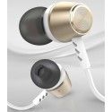 Gift box package ep-06 metal earphone independent cavity reinforced connector one button by wire earphone wholesale