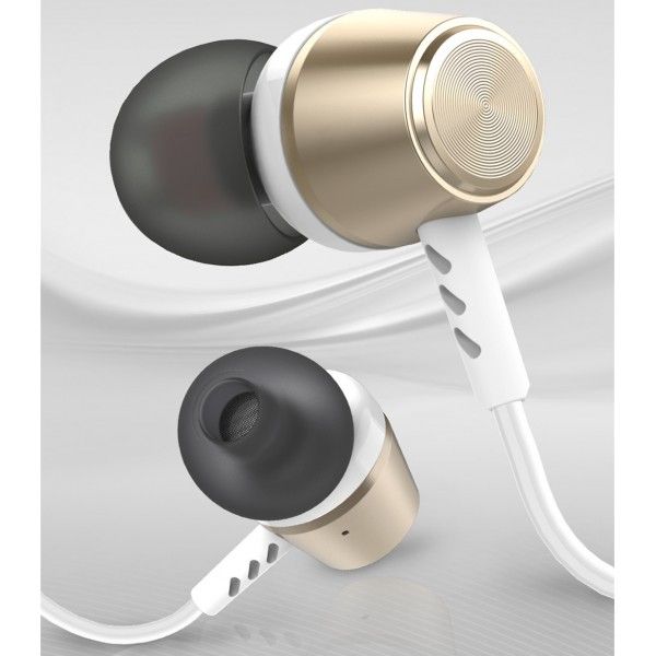 Gift box package ep-06 metal earphone independent cavity reinforced connector one button by wire earphone wholesale