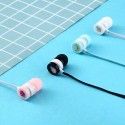 New kn-6111 multicolor fruit series earphone free mobile phone bracket wired sports voice earphone wholesale