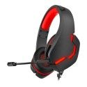 Headwear game earphone electronic competition by wire RGB seven color luminous 3.5 cable computer mobile phone subwoofer earphone