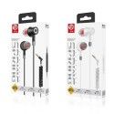 Ysk-116 in ear spring line tuning headset solid color by wire game music high quality stereo headset
