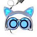 Cross border e-commerce boom headset manufacturers wholesale spot cat light charging headset folding children's headphones