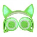 Micro supply commodity cat ear light charging Wireless Bluetooth headset folding mobile phone computer headset