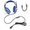 Cross border new computer wired headset RGB luminous camouflage PS4 game electronic competition music mobile phone headset