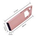High grade beautiful Metal Mini plug-in U-disk PR gift free laser engraving U-disk