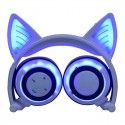 Micro supply commodity cat ear light charging Wireless Bluetooth headset folding mobile phone computer headset