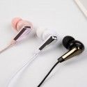 Ed-1021 new small fragrance earphone solid color with storage box wired 3.5 music earplug universal earphone