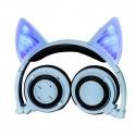 E-commerce hot spot wholesale customized cat ear luminous foldable wireless Bluetooth headset