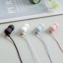 New kiki283 headset wired 3.5 girl heart pure color in ear music game headset wholesale