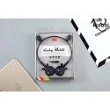 Kn-3017 cute rabbit eared headset student mobile phone universal music headset