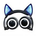 E-commerce hot spot wholesale customized cat ear luminous foldable wireless Bluetooth headset