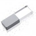 Factory direct crystal luminous U disk creative business metal crystal U disk can be printed logo customized U disk