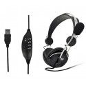 Cross border e-commerce manufacturers wholesale black and blue rotating mark wearable USB plug computer headset