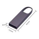 Mini metal arc U-disk custom Keychain metal U-disk logo laser engraving U-disk