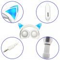 Hot selling cat's ear luminous earphone youth inspirational drama 