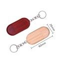 Wood U disk customized wholesale gift spot oval wood U disk 4g8g16g laser logo